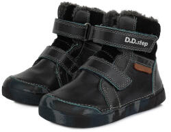D. D. STEP pantofi de băieți cu toc înalt căptușit cu velcro albastru închis (133822)