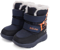D. D. STEP Ghete impermeabile, îmblanite, cu velcro, băieți, albastru BOOM 23/33 albastru (142007)