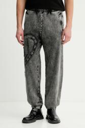 Diesel pantaloni de trening din bumbac P-MARKY-DEN PPY2-SPM04T_90X (A19324.0KIBZ)