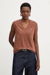 Karl Lagerfeld top din bumbac PPY2-TSD07E_88X (B1W17012)