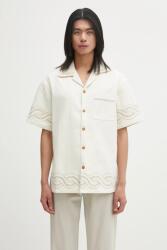 Drôle de Monsieur cămașă din bumbac La Chemise BrodEe Tresses 9BYA-KDM07R_01X (H.SH227.CO215)