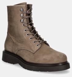 Calvin Klein pantofi de piele intoarsa LACE UP BOOT W/ ZIP SUEDE 9BYH-OBM0Z4_12X (HM0HM01576)