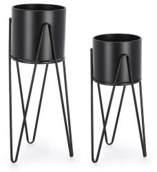 Bizzotto un set de ghivece de flori cu suport Madelyn 23, 5 x 57 / 21, 5 x 46 cm 2-pack 99KK-DEU6F8_99X (723942)