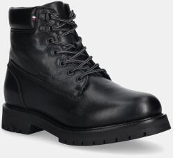 Tommy Hilfiger bocanci de piele FLEX TH OUTDOOR RS LTH BOOT 9BYA-OBM059_99X (FM0FM05600)