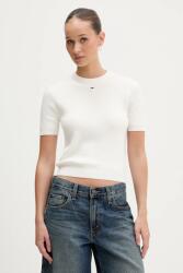 Tommy Hilfiger pulover cu mânecă scurtă pentru femei din bumbac PPYA-SWD013_01A (DW0DW19336)