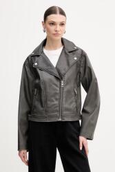 Guess Superdry geacă biker de piele PPY2-KUD04D_90X (W6RL09.WH1X0)