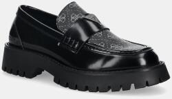 Guess mocasini de piele GORIZIA III PPY2-OBM07B_99X (FMPGOR.FAL14.BLACK)