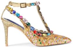 Kurt Geiger London pantofi cu toc Belgravia C T-Bar Court PPY2-OBD0HS_GLD