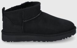 UGG cizme de zăpadă din piele întoarsă Classic Ultra Mini 9BY8-OBD40C_99X (1116109.BLK)