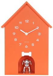 Karlsson ceas de perete cu sunet Dog House 36, 5 x 26, 5 cm 99KK-ZEU09O_22X (KA6096OR)