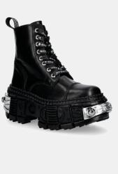 New Rock bocanci de piele CRUST NEGRO, TANK CASCO NEGRO POWER * PPY2-OBD27S_99X (M.WALL083C.C12)