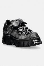 New Rock pantofi de piele PULIK ACERO, TOWER NEGRO ACERO + lateral + PPY2-OBU03W_90X