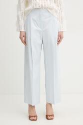BOSS pantaloni wide leg pentru femei din bumbac cu elastan Tulotta PPY2-SPD02U_55X (50551913)