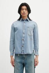 Fiorucci cămașă jeans Open Back Embroidered Denim PPYA-KDU007_50X (W02SMDSI390DN01DN01)