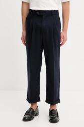 Drôle de Monsieur pantaloni cu lână Le Pantalon Plis Cropped 9BYA-SPM0BI_59X (I.BP192.WV008)