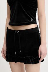 Juicy Couture fustă de catifea RUFFLE PPYA-SDD0N0_99X (JCWGS125328)
