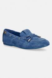 Guess mocasini din piele întoarsă AISHA PPY2-OBD0AU_50X (FLPAIS.SUE14.BLUE)
