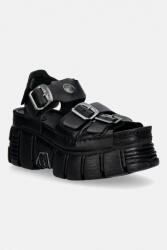New Rock sandale de piele TANK LEATHER BLACK, TOWER NEGRO + LATER PPY2-OBD283_99X (M.BIOS101SF.C1)