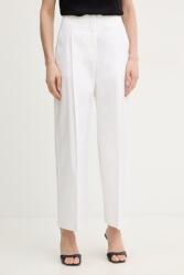 BOSS pantaloni wide leg pentru femei din bumbac cu elastan Tulotta PPY2-SPD02U_00X (50551913)