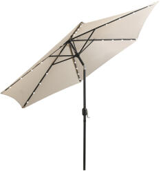 Leziter Solari kerti napernyő led lámpával bézs 300 cm (YBC2303-30-LED-BE) - geminiduo