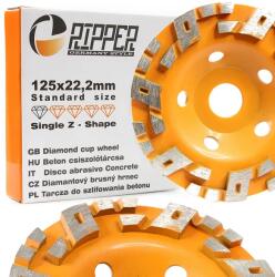  125 mm-es gyémánt csiszolótányér betonhoz, Z-shape szegmens - M90905 (M90905)