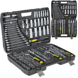  216 db-os dugókulcs készlet CrV, 1/4-3/8-1/2 hajtással - K00099 (K00099)
