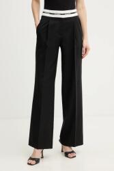 Karl Lagerfeld pantaloni cu lână BW ESSENTIAL PPY2-SPD06R_99X (B1W10002)