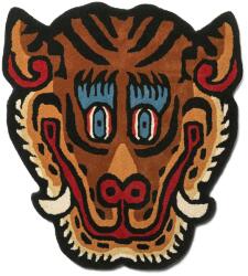 Bongusta covor de lână Tiger Face 92 x 100 cm 99KK-DYU05N_MLC (BON51) Covor