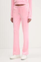 Juicy Couture pantaloni de trening din velur 9BYA-SPD10R_30X (JCWBJ225307)