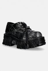 New Rock pantofi de piele GRABADO FUEGO PULIK ACERO CRUST NEGRO PPY2-OBD0YI_99X (M.MILI253CCT.C1)
