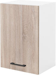 Leziter Praktik 40 felső szekrény 1 ajtós, fehér-sonoma tölgy (PR40F1AFHST) - geminiduo
