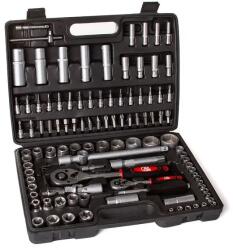  108 db-os CrV dugókulcs készlet 1/2 és 1/4 racsnival, kofferben - M58220C (M58220C)