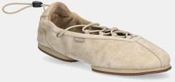 Ralph Lauren balerini din piele întoarsă Ballerina Lace Up PPY2-OBD0LL_08X