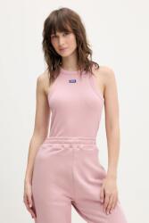 HUGO Blue top pentru femei din bumbac cu elastan Easy Tank_B PPYH-TSD0OL_39X (50508857)