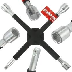  Megerősített kerékkulcs 14 1/2 (17/19/21 mm) Mar-Pol - M57012 (M57012)