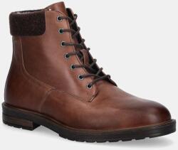 Tommy Hilfiger bocanci de piele CLEATED HILFIGER W LTH BOOT 9BYA-OBM04S_88X (FM0FM05562)