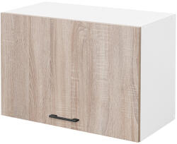 Leziter Praktik 60 felső szekrény 1 felnyíló ajtós, fehér-sonoma tölgy (PR60F1ANYFHST) - geminiduo