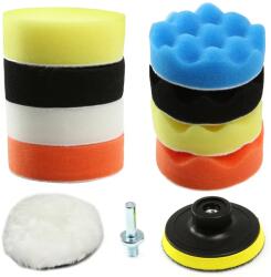  80 mm polírozó szivacs készlet tépőzáras talppal és M14 adapterrel - M07916 (M07916)