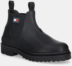 Tommy Jeans cizme de piele TJM CHELSEA LEATHER 9BYA-OBM061_99X (EM0EM01630)