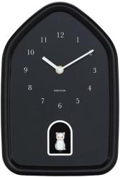Karlsson ceas de perete cu sunet Modern Kitty 29 x 20 cm 99KK-ZEU09L_99X (KA6100BK)