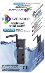 Szer-Ber SZB filtre interne pentru acvariu (SZB-320F | Capacitate max. 500l/h | Consum: 5 W | 132x39x30 mm) Filtru de apa acvariu
