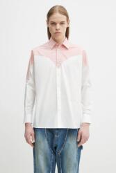 Fiorucci camasa din bumbac Embroidered Heart Relaxed Fit PPYA-KDU002_00X (U02SPTLO055CO02PN02)