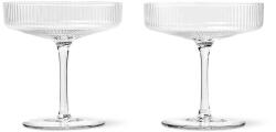Ferm Living pahar de șampanie Ripple Champagne 150 ml 2-pack 99KK-KBU5BA_TSP (5444) Pahar