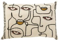J-Line pernă decorativă din bumbac Faces 68 x 40 cm 99KK-PDU0C6_MLC (33912)