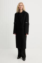 coperni haină cu lână Logo Belted 9BYA-KPD093_99X (COPM14F1011)