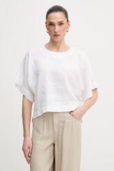 DKNY bluză din in pentru femei PPY2-BDD0EU_00X (P2RALFYG)