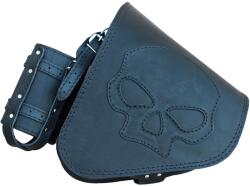 RSA Geantă de motocicletă din piele RSA S63 Skull HD Softail neagră (SKWS63SKULL)