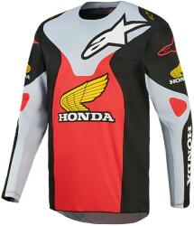 Alpinestars Tricou motocross Alpinestars Racer Veil Honda negru-gri-roșu-galben (AIM170-0308)