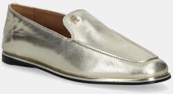 Tommy Hilfiger mocasini de piele HILFIGER GOLD LOAFER PPY2-OBD009_GLD (FW0FW08958)
