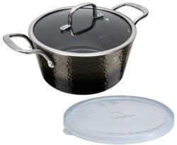 Berlinger Haus Shine Black Collection magas lábas titán bevonattal, kétféle fedővel, 28 cm (BH-6654)